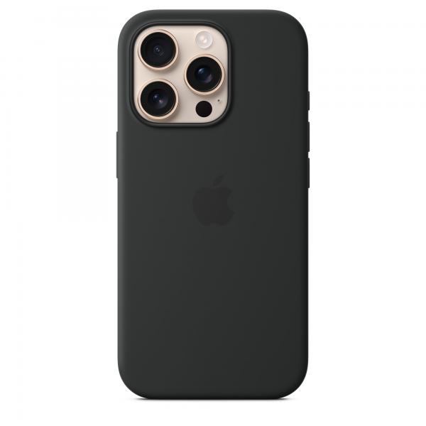 Apple Custodia MagSafe in silicone per iPhone 16 Pro - Nero (IPHONE 16 PRO SIL CASE BLACK)