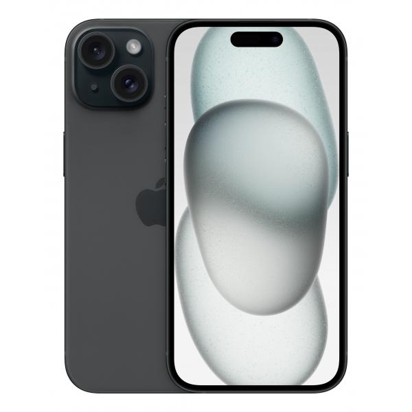 Apple iPhone 15 15,5 cm [6.1] Doppia SIM iOS 17 5G USB tipo-C 128 GB Nero (Apple iPhone 15 - 128GB - black)