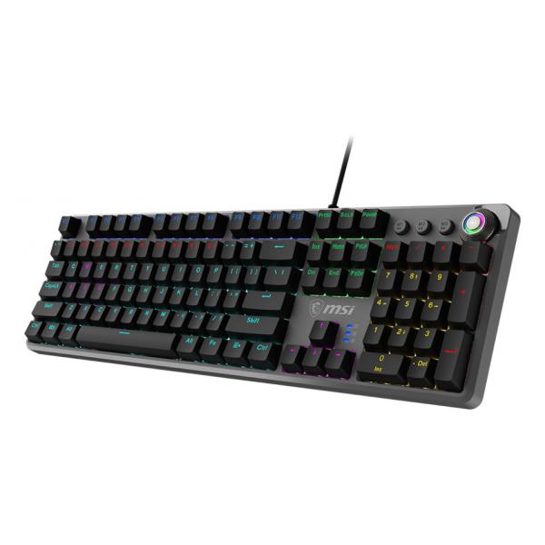 MSI FORGE GK310 RED DE tastiera Gaming USB QWERTY Tedesco Nero (MSI FORGE GK-310 RED Gaming Keyboard,)