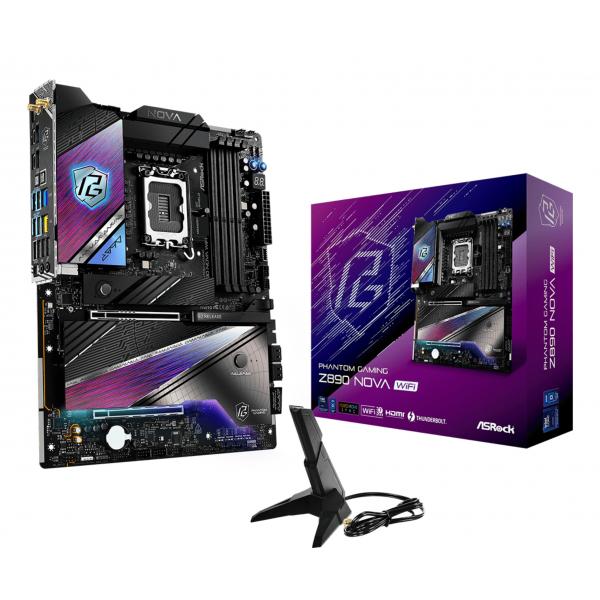Asrock Phantom Gaming Z890 Nova WiFi Intel Z890 LGA 1851 [Socket V1] ATX (ASRock Z890 Nova WIFI)