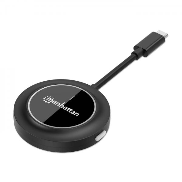 Manhattan 208437 moltiplicatore AV Trasmettitore AV Nero (1080p Wireless HDMI Display Adapter / USB-C Transmitter [Requires Presentation Kit])