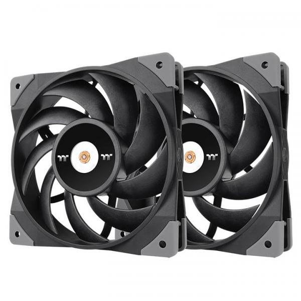 Thermaltake TOUGHFAN 12 Case per computer Ventilatore 12 cm Nero 2 pz (Thermaltake TOUGHFAN 12 - indsats med)
