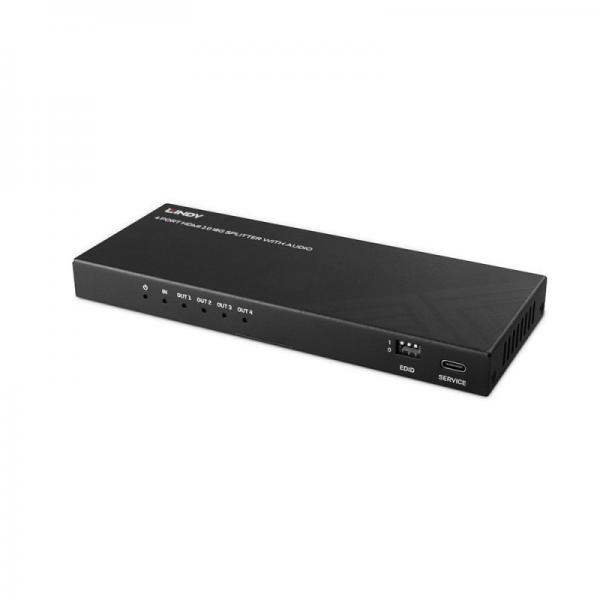 Lindy 38535 ripartitore video HDMI 4x HDMI (4 PORT HDMI 8K60 SPLITTER WITH - AUDIO)