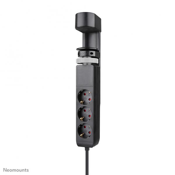 Neomounts DS22-840BL6 Multipresa da tavolo con morsetto e porte USB-C e USB-A - ricarica rapida (Neomounts - stikd?se - USB-C + USB-A -)