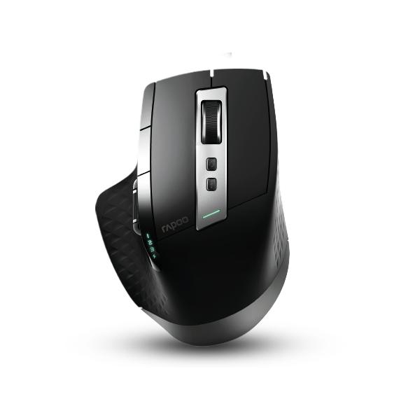 Rapoo MT750S mouse Ufficio Mano destra RF senza fili + Bluetooth Ottico 3200 DPI (Rapoo MT750S - mus - 2.4 GHz, Bluetoot)