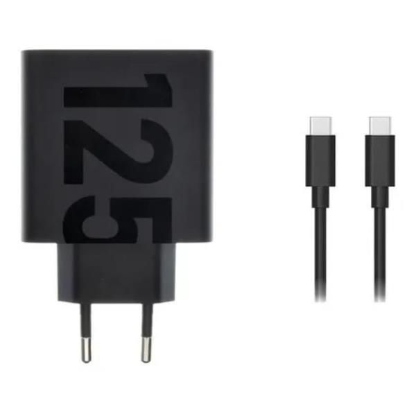 Motorola TurboPower 125W Duo Charger Universale Nero AC Ricarica rapida Interno (Motorola Turbopower Duo str?mforsyning)