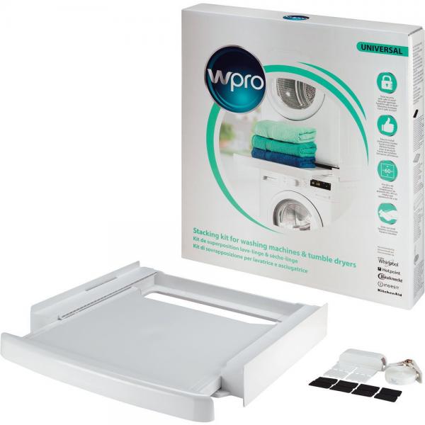 Wpro SKS101 Kit Sovrapposizione universale con ripiano scorrevole (Wpro SKS101 Stablingss?t)