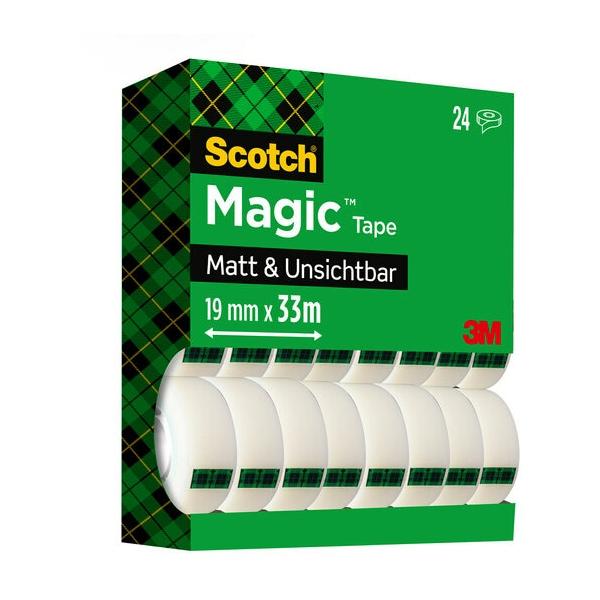 3M 7100138956 nastro adesivo da cancelleria 33 m (ScotchÂ® Magicâ?¢ Tape Value Pack 19 mm x 33 m 24 Rolls/Pack)