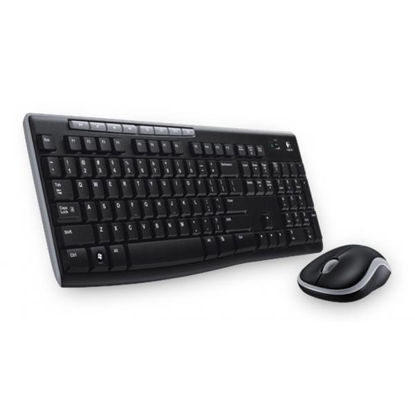 Logitech Wireless Combo MK270 tastiera Mouse incluso RF Wireless Ebraico Nero (WIRELESS COMBO MK270 - HEB - NSEA) - Versione UK