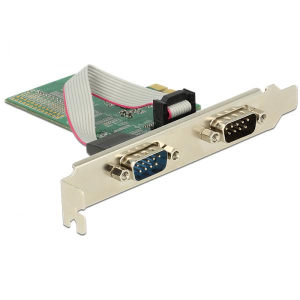 DeLOCK 89555 scheda di interfaccia e adattatore Interno Seriale (89555 interface cards/adapter - Internal Serial 89555, PCIe, - Serial, PCIe 2.0, RS-232, ASIX AX99100, 0.000234 Gbit/s)