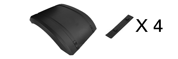 PARAFANGO SUPERIORE ALTO CON KIT TIRANTI 200.13501 - MERCEDES - Actros MP4 Cabina Larga - 9605200107 - A9605200107