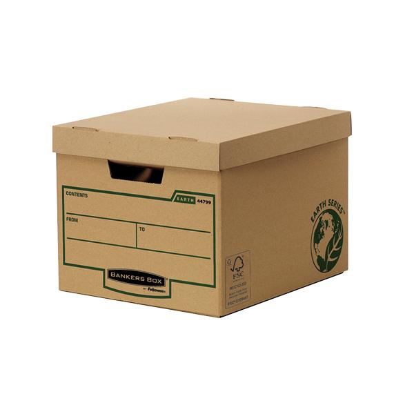 Fellowes 4479901 scatola per la conservazione di documenti Carta Marrone (Earth Heavy Duty Box [FSC] Pack of 10 333X285X390)