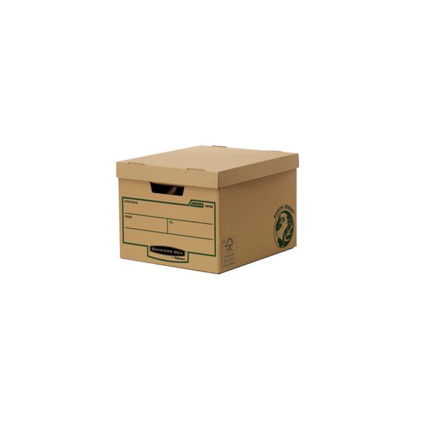 Fellowes 4470601 scatola per la conservazione di documenti Carta Marrone (Earth Standard Storage Box [FSC] Pack of 10 325x260x375mm)