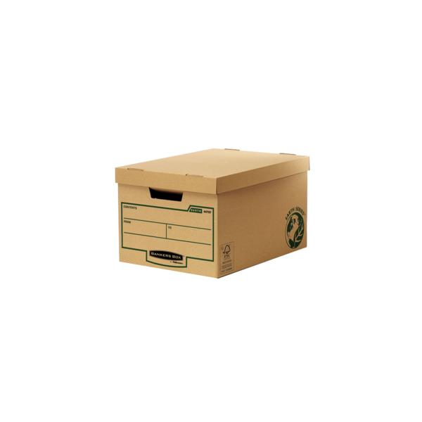 Fellowes 4470701 scatola per la conservazione di documenti Carta Marrone (Earth Large Storage Box [FSC] Pack of 10 325X260X445mm)