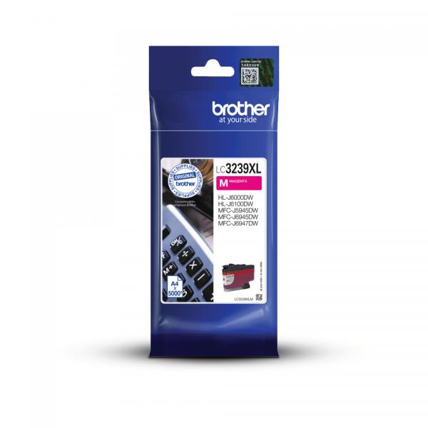 Brother LC3239XLM cartuccia d'inchiostro 1 pz Originale Resa elevata [XL] Magenta (OEM Brother LC3239XLM Ink Cart Magenta 5k)