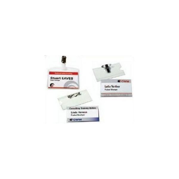 Avery 4820 badge e porta badge PVC 50 pz (Avery 4820 badge og badgeholder PVC 50)