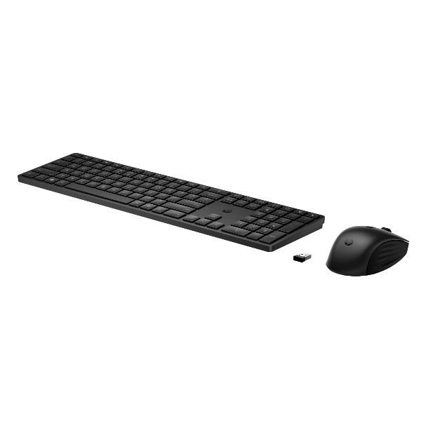 HP Combinazione di tastiera e mouse wireless 650, colore nero (650 Wireless Keyboard and - Mouse Combo - ITA - Warranty: 3M)
