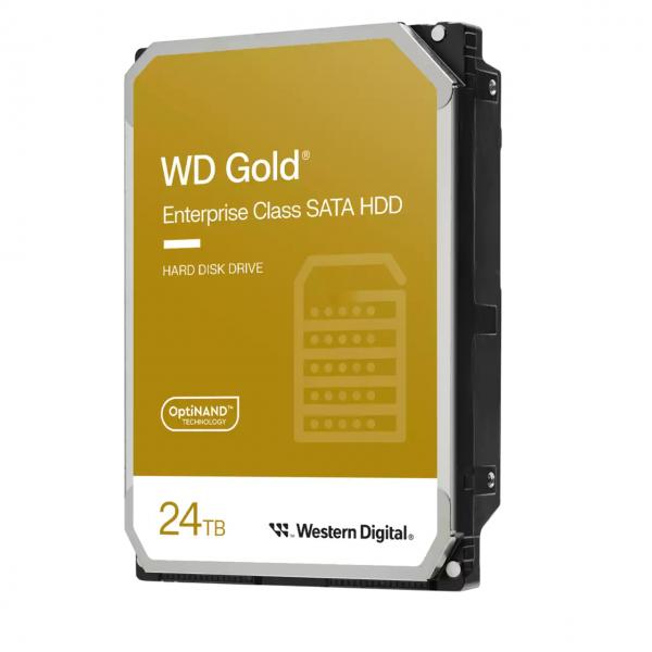 Western Digital HDD WD Gold SATA di classe enterprise (WD Gold - 24 TB - SATA 6 Gb/s)