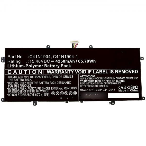 CoreParts MBXAS-BA0294 ricambio per laptop Batteria (Laptop Battery for Asus - 49.28Wh 15.4V 3200mAh 49Wh - Li-Polymer 15.4V 3200mAh for Asus Deluxe 14S, UX425IA, X435EA - Warranty: 12M)