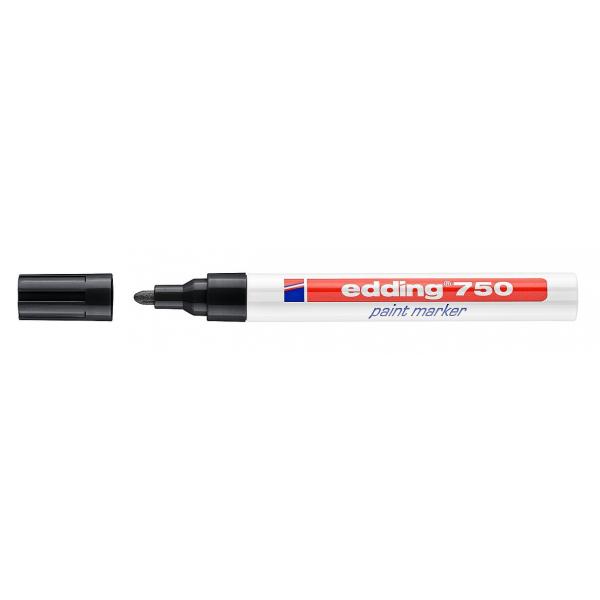 edding 750 Paint marker Black Box of 10