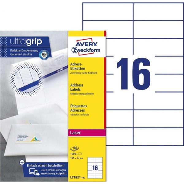 Avery L7182-100 etichetta per stampante Bianco Etichetta per stampante autoadesiva (Avery L7182 - adresseetiketter - 1600)