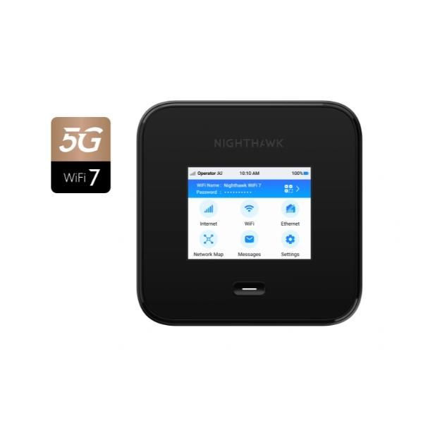 NETGEAR Nighthaw M7 Pro Router di rete cellulare (NIGHTHAWK M7 PRO 5G HOTSPOT - WIFI 7 MOBILE ROUTER)