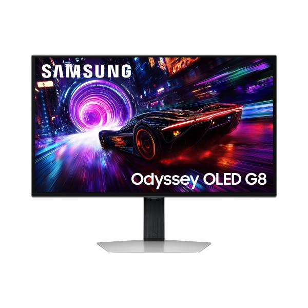 Samsung G81SF Monitor PC 68,6 cm [27] 3840 x 2160 Pixel 4K Ultra HD OLED Argento (Samsung 27 Odyssey OLED G8 G81SF 16:9)