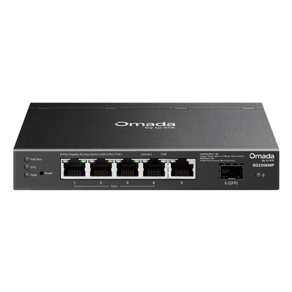 TP-Link Omada SG2206MP switch di rete L2 Gigabit Ethernet [10/100/1000] Supporto Power over Ethernet [PoE] (TP-LINK SG2206MP)
