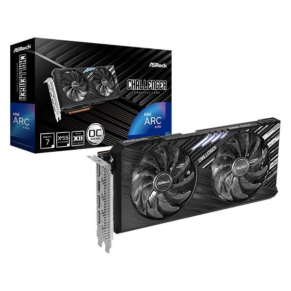 Asrock A750 CL SE 8GO Intel Arc A750 8 GB GDDR6 (ASRock Intel Arc A750 Challenger SE OC 8GB GDDR6 Graphics Card, 2200 MHz Base Clock, Dual Fan, 3x DisplayPorts / 1x HDMI Port)