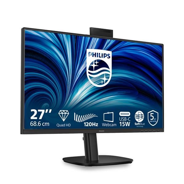 Philips 27B2N3500JH Monitor PC 68,6 cm [27] 2560 x 1440 Pixel Quad HD LCD Nero (PHILIPS MONITOR 27 16:9 120HZ - 2560X1440 HDMIX2 DPX1)