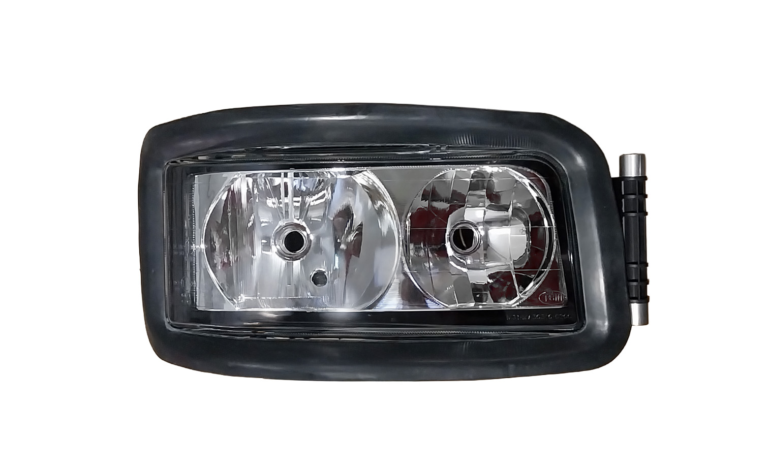 PROIETTORE DESTRO ELETTRICO ALOGENO 24 V CON PORTALAMPADA - SENZA LAMPADINA (H7 - H7 - W5W) CONNETTORE ROTONDO LATERALE SINISTRO 6 PIN CON MOTORINO - MAN - TGX - 81251016450 - 81251016579 - 812510164
