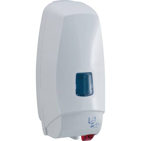 Distrib. elettronico detergenti liquidi cm 12,5x13x27,5 Hylab in ABS capacità 1000 ml bianco 5008B/TOE