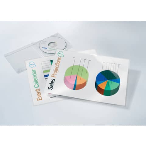 Pouches per plastificatrici a caldo GBC 2x175 µm finitura lucida A4 21,6x30,3 cm - Conf. 100 pezzi - 3200724