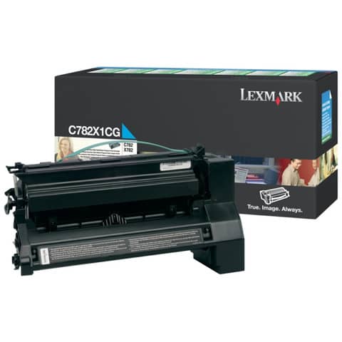 Toner altissima resa return program Lexmark ciano C782X1CG