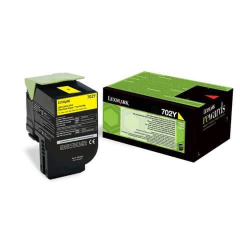 Toner return program 702Y Lexmark giallo 70C20Y0