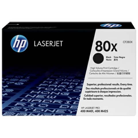 Toner alta capacità 80X HP nero CF280X