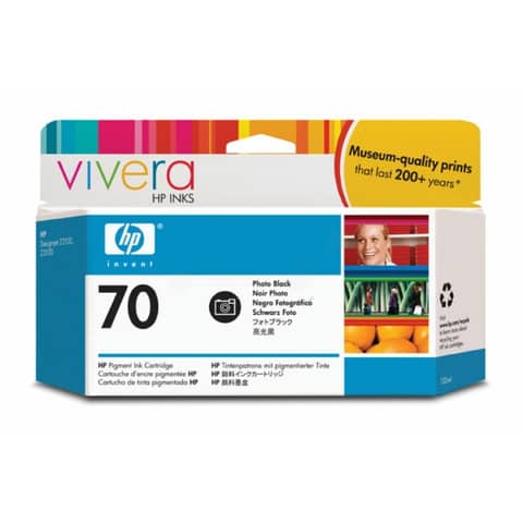 Cartuccia inkjet ink pigmentato 70 HP nero fotografico C9449A
