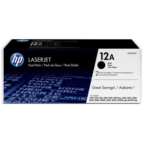 Toner 12A HP nero Conf. 2 - Q2612AD