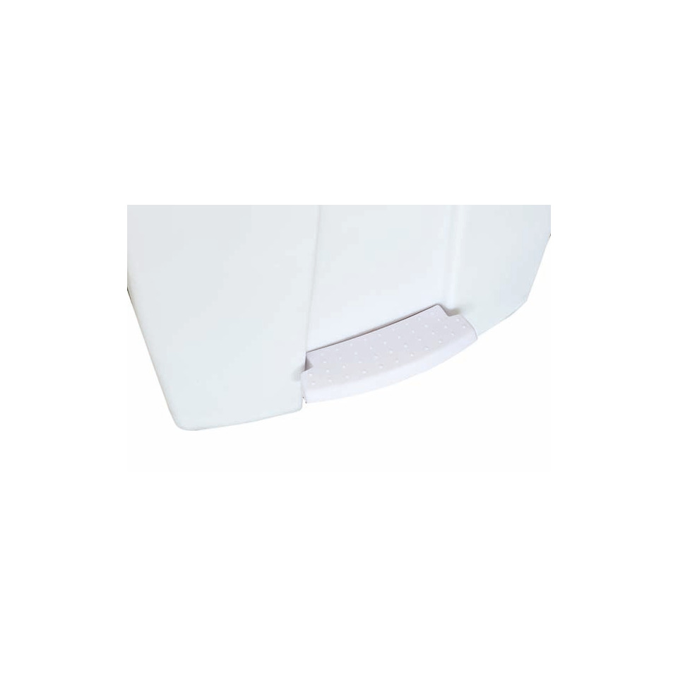 Contenitore mobile a pedale Medial Contiplast 120L in PP bianco 102534 - Image 3