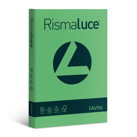 Carta colorata Favini Rismaluce colori forti 90 g/m² A3 verde Risma da 300 fogli - A66D313