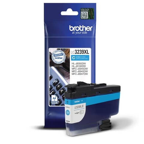 Cartuccia ink Brother ciano LC3239XLC