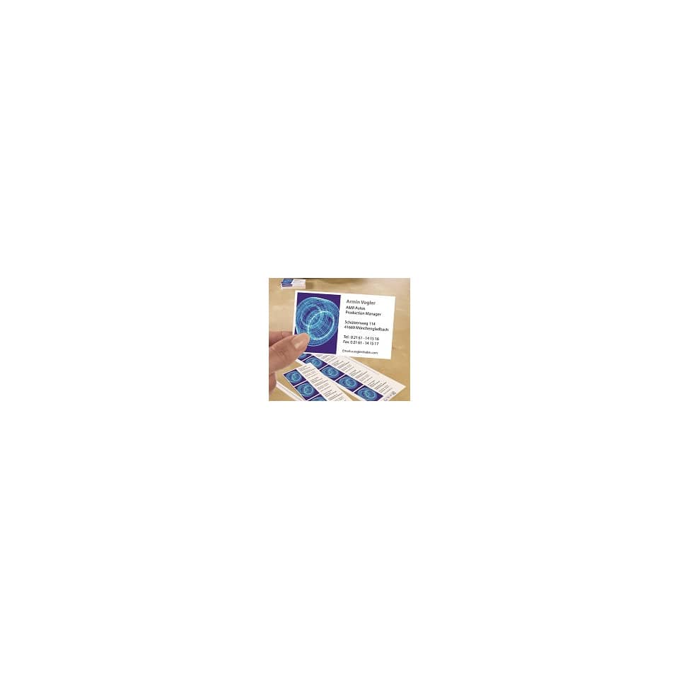Biglietti da visita personalizzabili Avery Quick&Clean™ 85x54 mm 10/foglio satinati - laser - cf. 25 ff C32016-25 - Image 4