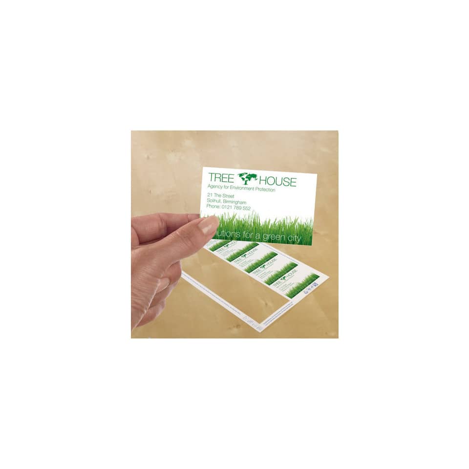 Biglietti da visita personalizzabili Avery Quick&Clean™ 85x54 mm 10/foglio opachi per laser - conf. 25 ff C32011-25 - Image 4