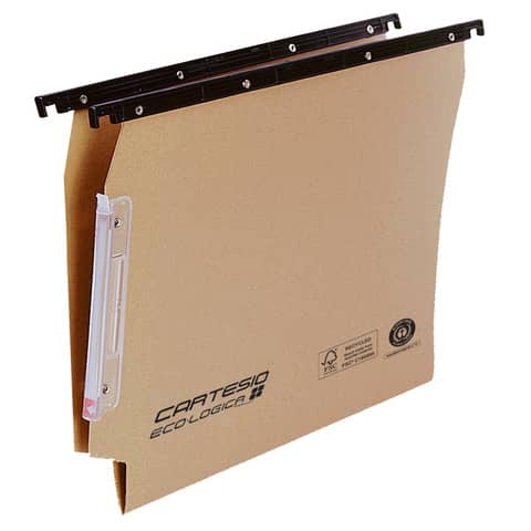 Cartelle sospese laterali per armadi CARTESIO ECO 33 cm fondo V avana Conf. 25 pezzi - 114 F BETA - A1