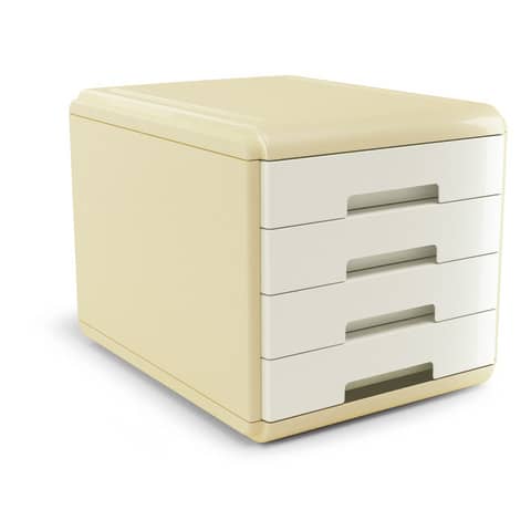 Cassettiera Arda Vintage Milk 4 cassetti 29,5x38,5xH.28,2 cm avorio - 18P4PMI