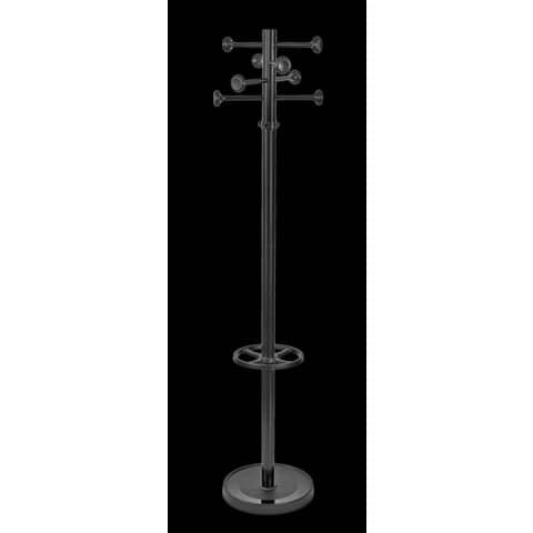 Appendiabiti MAULgrando nero h 176 cm - 8 ganci Z860001