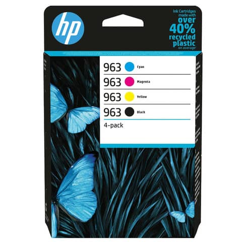 Cartuccia HP 963 nero, ciano, magenta e giallo N/C/M/G 6ZC70AE