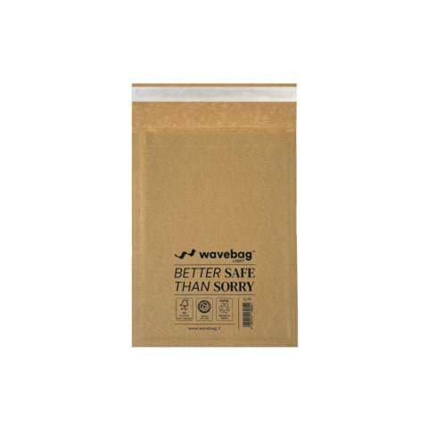 Buste per spedizione imbottite WaveBag CAC70 avana H/5 - 270x360 mm - conf. 100 pz