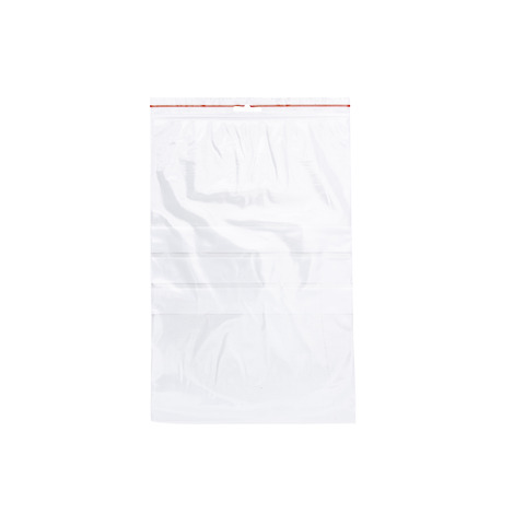 Buste trasp. chiusura grip in LDPE 50 µm Q-Connect con banda scrivibile - cont. alimentare - conf. 1000 pz - 20x30 cm