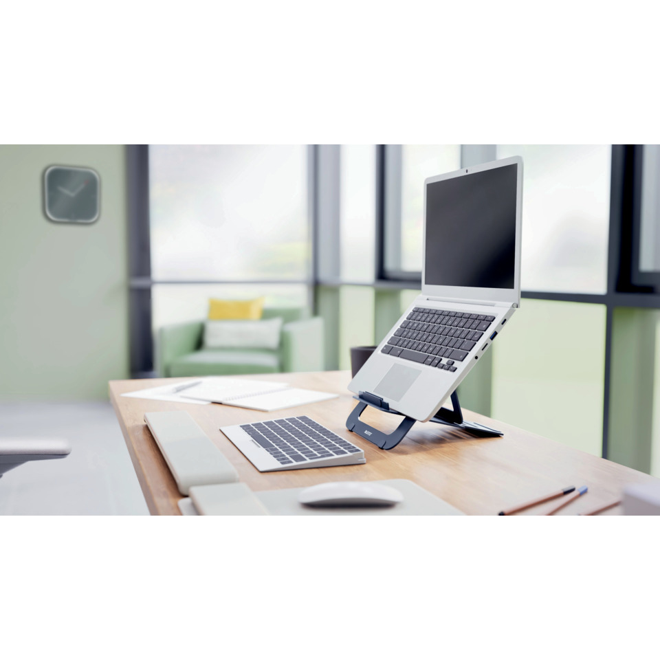 Supporto per laptop regolabile ultrapiatto in alluminio Leitz Ergo grigio scuro - 300x10x210 mm - 63460089 - Image 4